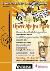 Plakat Open Air im Park 2012