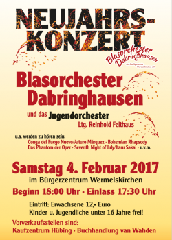 Plakat Neujahrskonzert